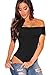 QUEENIE VISCONTI Women Off The Shoulder Top Short Sleeve Party Bodysuit Romper
