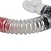 WIN.MAX Anti-Fog Diving Mask and Snorkel Set, Wide View Mask Snorkel Set (Mask/Snorkel, One Size) (Red)