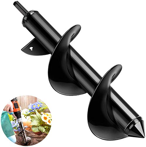 BESLIME Garten Schnecken Spiralbohrer, Garten Handbohrer Erdlochbohrer,Professionelle Bohrmaschine Pfahlbohrer…