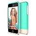 Maxboost Vibrance Series Slim Slider Style Cover for Apple iPhone 5C – Turquoise / Champagne Gold