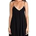 May&Maya V Neckline All in One Beach Jumpsuit (S) Black