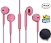 Earphones with Microphone Premium Earbuds Stereo Headphones / 3.5MM AUX / Noise Isolating Headset / Sweat Proof / With Bonus Carry / Remote for Ios Android Smartphone Tablets Devices by Flowsellers