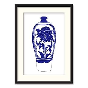 Black Paper Framed Canvas Wall Art for Living Room, Bedroom China Style Canvas Prints for Home Decoration Ready to Hanging - 23x31 inches