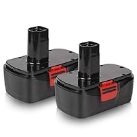 Enegitech 2 Pack 19.2V 3.0Ah C3 Replacement Battery for Craftsman DieHard C3 315.115410, 315.11485, 315.114852, 130279005, 11375, 11376, 11045, 1323903