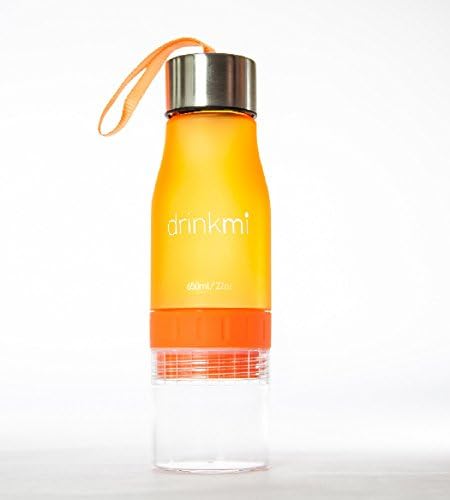 DRINKMI Infuser Fruit Detox Water Bottle Orange / 22 OZ / Gorgeous Design Healthy Lifestyle