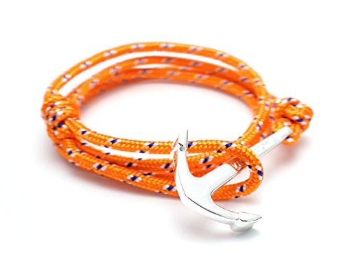 VIRGINSTONE-Silver-Anchor-Bracelets-on-Colorful-Nylon-Ropes VIRGINSTONE-Silver-Anchor-Bracelets-on-Colorful-Nylon-Ropes