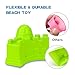 Newisland Beach Toys Set, 18 Piece Sand Toys with Series Sand Mold Kits, Bucket, Shovel, Water Can, Rake & Reusable Zippered Bag