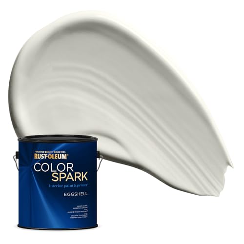 Rust-Oleum Color Spark Interior Paint and Primer in One, Eggshell, Tundra, 1 Ga…