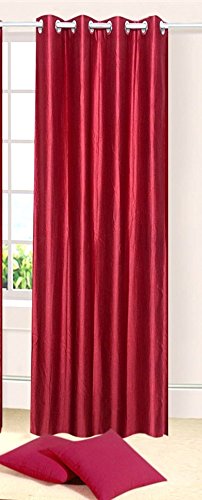 Buy La Elite Polyester Fancy Eyelet Plain Long Door Curtains 1