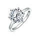 2.75CT Solitaire CZ Engagement Wedding Ring Thin Band Cubic Zirconia Sterling Silver, Gold Or Rose Gold Plated Silver