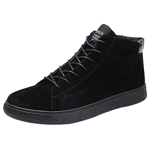 Gift Ideas! Teresamoon Men's Casual Shoes Boots Warm Ankle Boots Winter Snow Boots Leather Boots