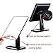 FLYMEI Vanity Makeup Mirror with Lights, Lighted Makeup Mirror with 10X Magnification, 4 AA Batteries, Touch Screen and Light Adjustable, 180° Rotation, Black
