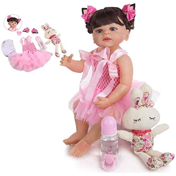 Reborn Fille Poupees 55 Cm Tout Corps En Silicone Realiste Princesse Bebe Lavable A La Main Reborn Fille Poupees 55 Cm Tout Corps En Silicone Realiste Princesse Bebe Lavable A La Main