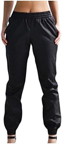 RSunshine Women's Waistband Stretchy Vogue Clubwear Mesh Casual Pants Black XS