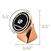LP Magnetic Car Mount, 360 Degrees Universal Magnetic Car Mount Holder (Rose)