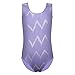 Leotard for Girls Gymnastics Toddler Ballet Dance Shiny Waves Pattern 2-11T
