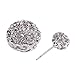 Fashion jewelry designer rhinestone imitation pearl flower dangle earrings for women
