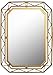 Amazon Brand – Rivet Modern Metal Lattice-Work Octagonal Hanging Wall Mirror 22.25 Inch Height, Gold Finish