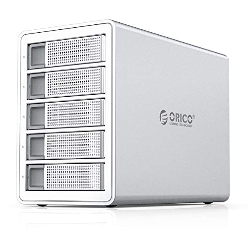 ORICO 5 Bay Hard Drive Enclosure Aluminum Alloy Type C USB3.1 Gen2