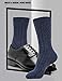 Men Winter Socks Knit Wool Blend Warm Crew Sock Dress Causal Cotton Socks for Man, 5 Pack