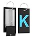 Highwind Luggage Bag Tag Initial - Fully Bendable Tag w/Stainless Steel Loop