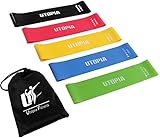 Utopia Fitness Resistance Bands Exercise Loops – Pack of 5, 5 Levels, Workout Bands for Toning Muscles, Home Fitness, Stretching, Physical Therapy, Weightlifting, Strength Training, Yoga
