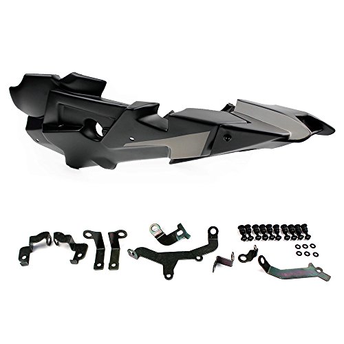 FATExpress Bellypan for 2014 2015 2016 Yamaha FZ MT FJ 09 Motorcycle Belly Pan Engine Spoiler with Radiator Side Fairing Body Frame Kit FZ09 MT09 FJ09 FZ-09 MT-09 FJ-09 (Titanium)