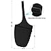 Gonex Yoga Mat Bag, Yoga Mat Carry Bag Tote Sling Carrier for Women with 1 Large Open Pocket & 1 Interior Zipper Pocket Adjustable Shoulder Strap Washed Canvas, Blackthumb 2