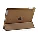 Afranker Ipad 2 / 3 / 4 Slim-Fit Folio Smart Four Fold Case Cover with Back Case Gold