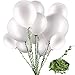 58 Pieces White Balloons 12 inch 18 inch 36 inch White Latex Round Balloons with 65 Feet Long Artificial Vines for Baby Shower Wedding Birthday Party Decorations