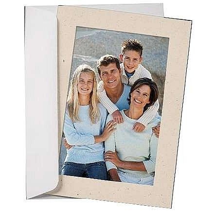 Simplicity NATURAL FLAX Photo Insert Card sold in 10s - 4x6