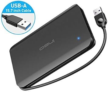 ineo Caja de carcasa de disco duro externo de aluminio USB 3.0 para Caddy SSD HDD SATA de 2,5 pulgadas de 9,5 mm y 7 mm [T2585]: Amazon.es: Electrónica