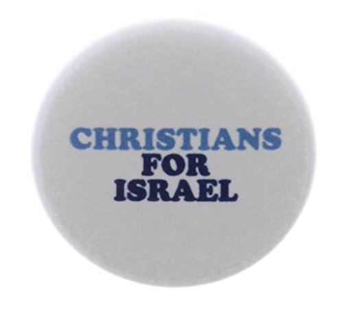 A&T Designs - Christians For Israel 1.25" Pinback Button Pin - Support Peace