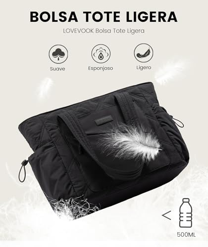 LOVEVOOK Women's Large Tote Bag Women's Laptop Work Tote Bag Shopper for College Travel Office Work School