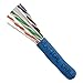 Vertical Cable Cat6A 10G, UTP, 23AWG, Solid Bare Copper, PVC, 1000ft Bulk Ethernet Cable, Blue