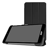 Acer Iconia One 7 B1-790 Slim Shell Case,Mama Mouth Ultra Lightweight PU Leather Standing Cover for Acer Iconia One 7 B1-790 7.0-Inch Tablet [with auto Wake/Sleep Feature],Black