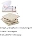 Liyic 48 Combo Pack Self-Stick Furniture Sliders for Carpet,12PCS 2.5in.Square Self Adhesive Furniture Mover Glides & 36PCS 1in. Furniture Moving Pads Furniture Glider Carpet Slider Floor Sliders