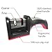 Waypower Knife Sharpeners,Soft Plastic handle Fine And Coarse Dual