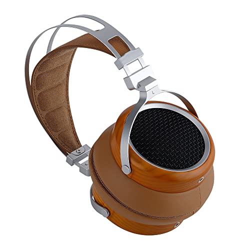 SIVGA Luan Hi-Fi 50 mm Dynamic Driver Open Wood Headphones (Brown)