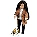 THE QUEEN'S TREASURES 18 Inch Doll Pets, Beagle Puppy Dog Pet Friend with Leash and Collar, Compatible for Use with American Girl Dolls
