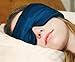 Revolutionary, Patented SLEEP MASTER Deluxe tm Sleep Mask - Featuring Earplugs Storage Pocket and Carry Pouch