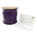 BEADNOVA 5mm Purple Flat Leather Lace Beading Thread Faux Suede Cord String Velvet 50 Yards Roll Spool