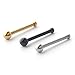 Ruifan 20G Gauge 8mm Stainless Steel Piercing Jewelry Spike Nose Bone Studs Rings Pin Pack of 3 (Silver Gold Black)