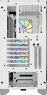 Corsair iCUE 4000X RGB Tempered Glass Mid-Tower Case White view 14