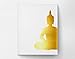 Zen Buddha Wall Art Print Poster Home Decor, Golden Buddha Print, Yoga Art, 8x10 Print-Not Real Gold Foil