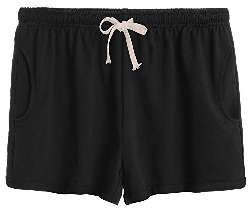 Latuza women s cotton stretchy lounge sweat shorts xl b…