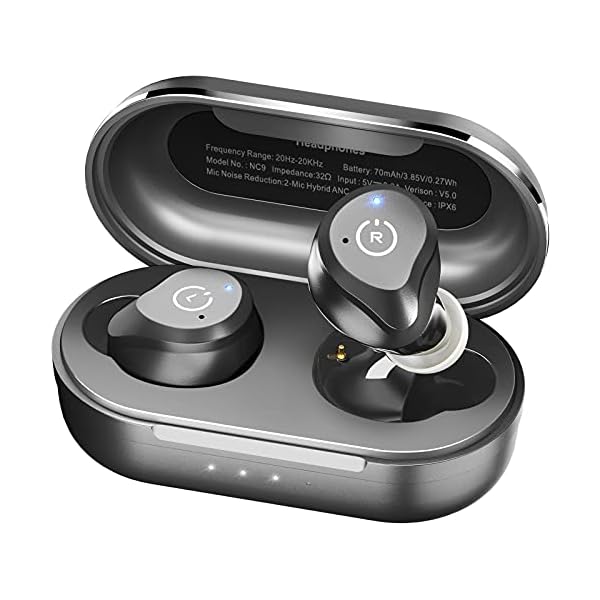 TOZO-NC9-Hybrid-ANC-Wireless-Earbuds-Active-Noise-Cancelling-Headphones-Bluetooth-50-TWS-Stereo-in-Ear-Earphones-Immersive-Sound-Premium-Deep-Bass-Built-in-3-Mic-HeadsetBlack TOZO NC9 Hybrid Wireless Earbuds Active Noise Cancelling Headphones Bluetooth 5.0 Stereo in Ear Earphones, Immersive…