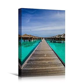 signwin Canvas Wall Art Seaside Resort Beach Beach...