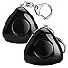 ANRUI 2 Pack 120dB Personal Alarm - LED Flashlight SOS Emergency Keychain Safety Alarm for Women Kids Students Night workers Explorer Anti-theft Alarm Policeman Recommend (Black)