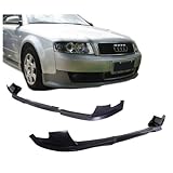 02-05 Audi A4 B6 Poly Urethane Type A Add-On Front Bumper Lip Spoiler Bodykit